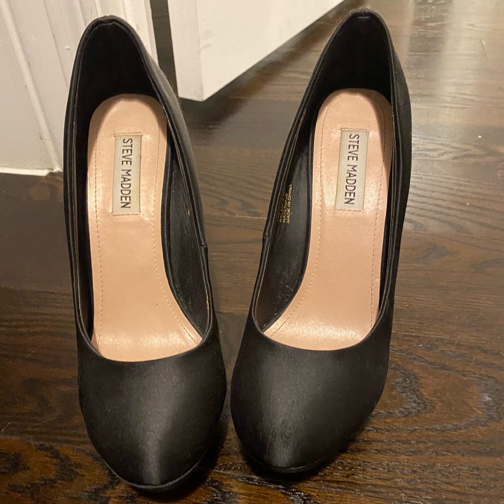 Steve Madden dress pumps jeweled heel black 9